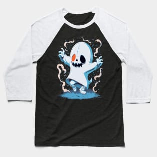 Dabbing Halloween Ghost Baseball T-Shirt